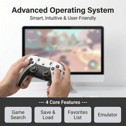 Retro Gaming Console with 20,001 Pre-Loaded Games, 4K HD HDMI Output, Dual 2.4G Wireless Controllers, and Enhanced Emulator Stick for an Elevated Nostalgic Experience