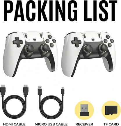 Retro Gaming Console with 20,001 Pre-Loaded Games, 4K HD HDMI Output, Dual 2.4G Wireless Controllers, and Enhanced Emulator Stick for an Elevated Nostalgic Experience