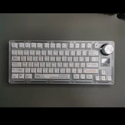 Custom PBT Cherry Profile Keycap Set - 131 Sublimated Keycaps for Cherry MX Mechanical Keyboards