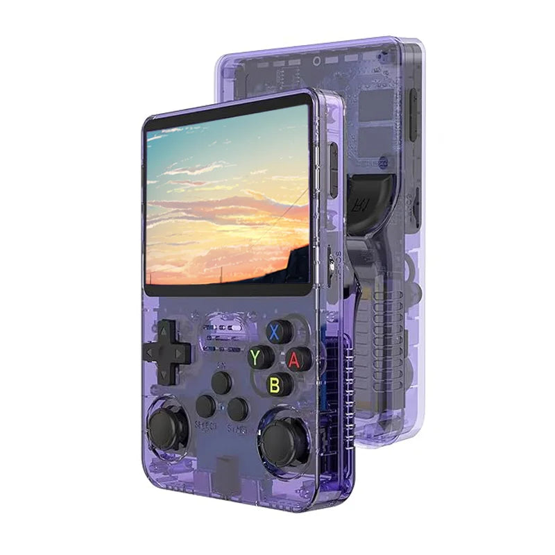 R36S Retro Games Console 3.5-Inch IPS Screen with Linux System Portable Pocket Retro Gaming Console 64GB 20000+ Classic Games