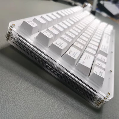 Custom PBT Cherry Profile Keycap Set - 131 Sublimated Keycaps for Cherry MX Mechanical Keyboards