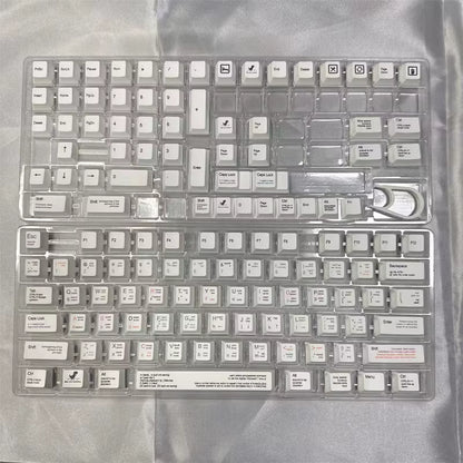 Custom PBT Cherry Profile Keycap Set - 131 Sublimated Keycaps for Cherry MX Mechanical Keyboards