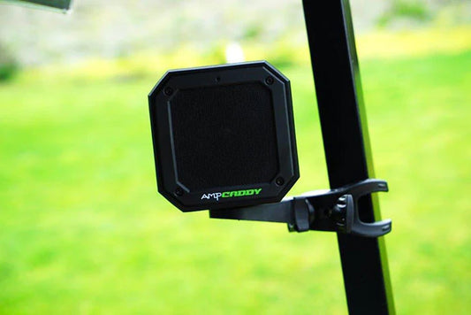 Golf Bluetooth Speaker with Mount, Bluetooth Speaker and Mount with Loud Stereo Sound and Bass Boost, Extended Playtime and Range (V3 Pro - 15 Watts)