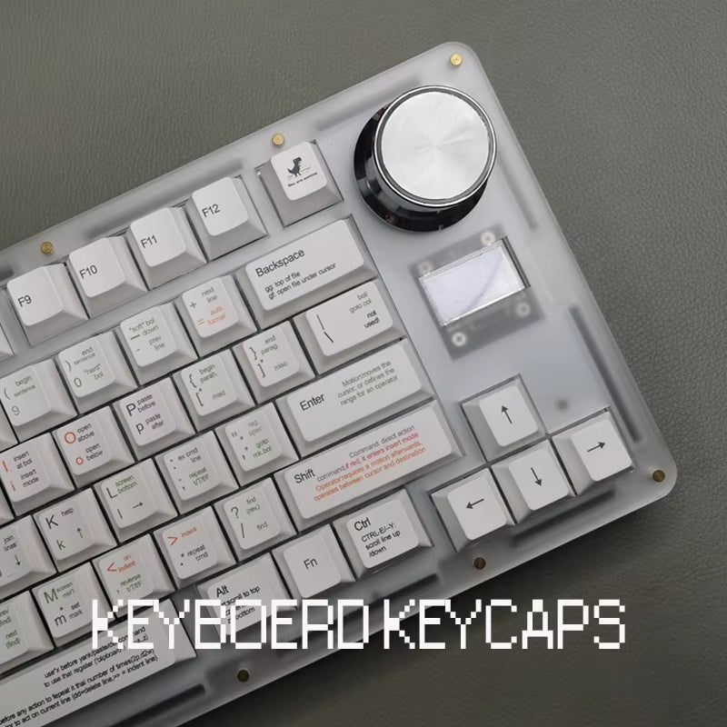 Custom PBT Cherry Profile Keycap Set - 131 Sublimated Keycaps for Cherry MX Mechanical Keyboards