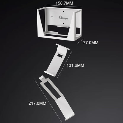 Wall Mount for Xbox Series S - All Metal Vertical Hanging on Wall near or behind TV Left/Right, Wall Mount Kit with Detachable Controller Holder